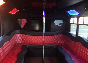 denver party bus rental interior